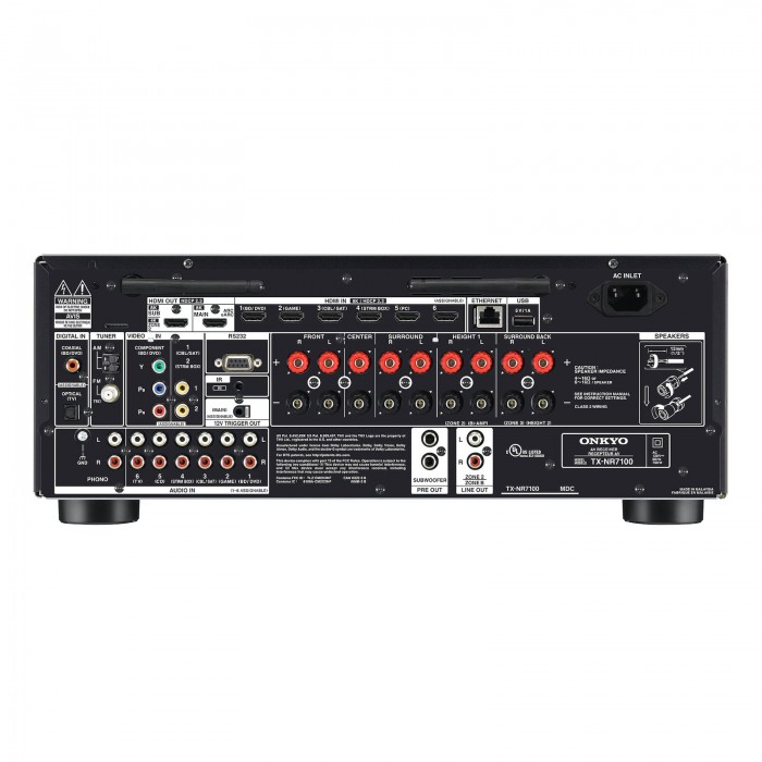 TX-NR7100 ONKYO connectiques